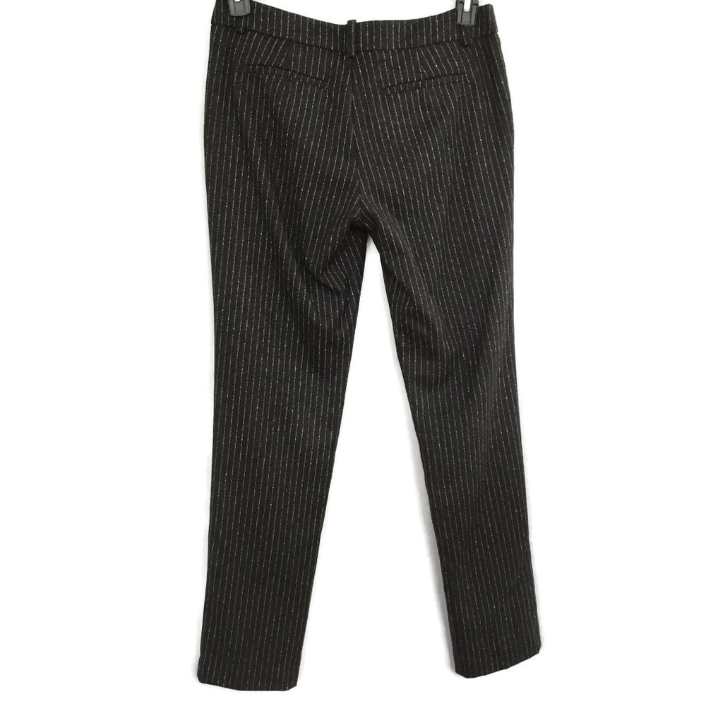 Trina Turk Womens Pants 4 Pin Stripe Black Dress